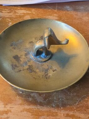 Solid Brass Elephant Incense Burner